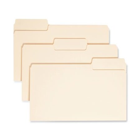 SMEAD SuperTab Folders, Legal, 1/3 Cut Tab, 1-Ply, 11pt, Manila 0, 100PK 15301